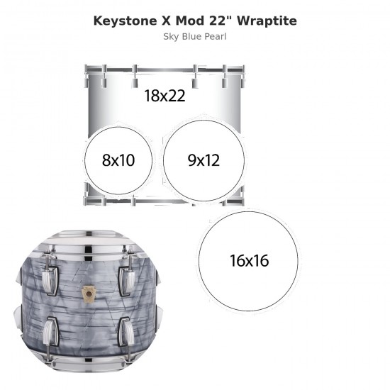 Keystone X Mod 4-piece shell pack 22"...