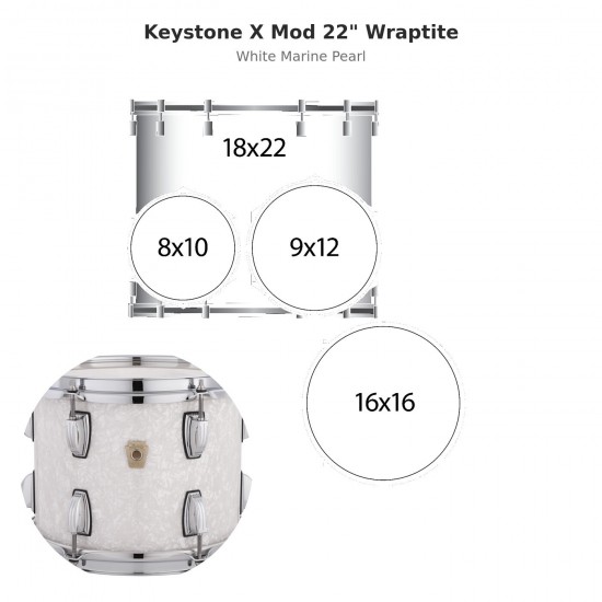 4 fûts Keystone X Mod 22" Wraptite -...