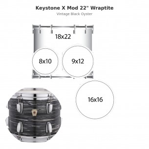 4 fûts Keystone X Mod 22"...