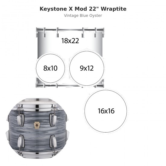 4 fûts Keystone X Mod 22" Wraptite -...