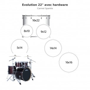 Evolution 6-piece shell...