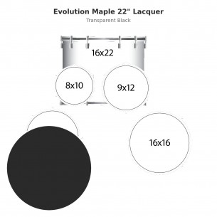 5 fûts Evolution Maple 22"...
