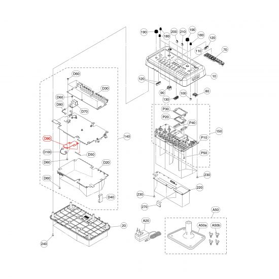 AUX Input Circuit Board for Yamaha DTX-PROX Drum Module