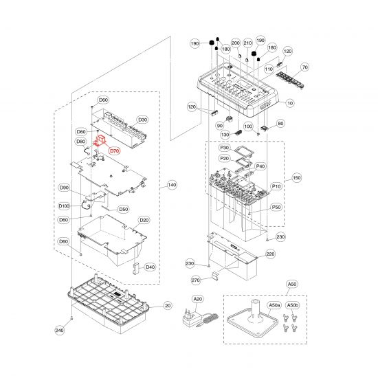 Carte électronique MIDI pour module Yamaha DTX-PROX