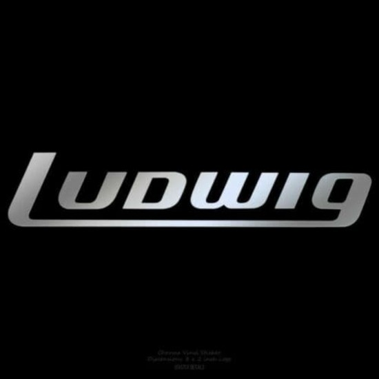 P4061 Ludwig block logo decal 2.5" x...