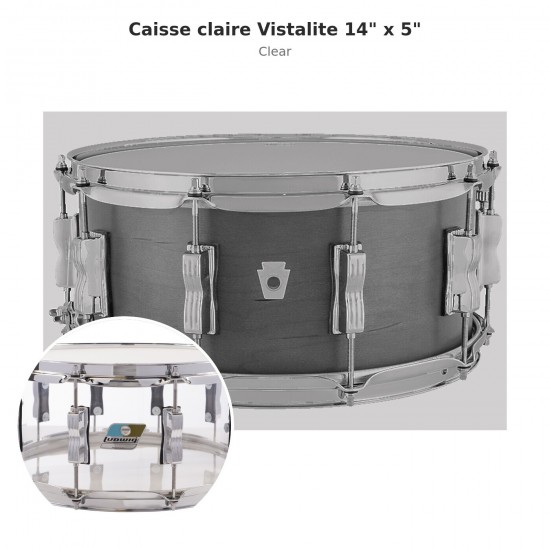 LS901VXX38 Vistalite snare drum 14" x...