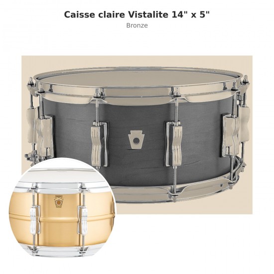 LS901VXX1V Vistalite snare drum 14" x...