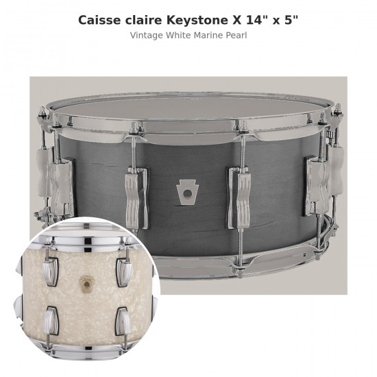LKS754XXNM Keystone X snare drum 14"...