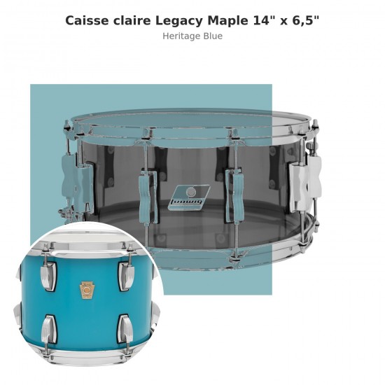 LLS364XXHB Legacy Maple snare drum...