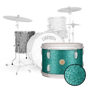 Floor Tom USA Broadkaster Nitron Wrap - Turquoise Sparkle