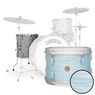 Floor Tom USA Broadkaster Nitron Wrap - Vintage Oyster White