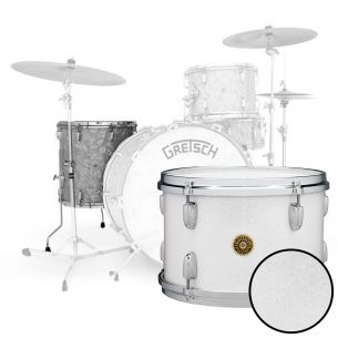 Floor Tom USA Broadkaster Nitron Wrap - White Glass