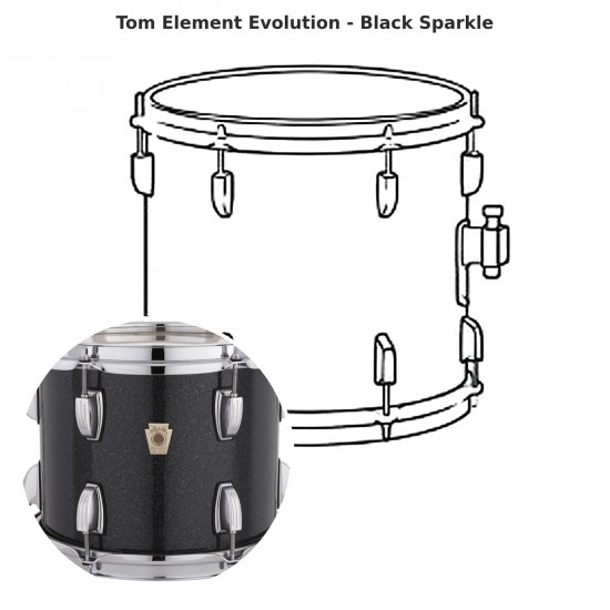 Element Evolution tom - Black Sparkle