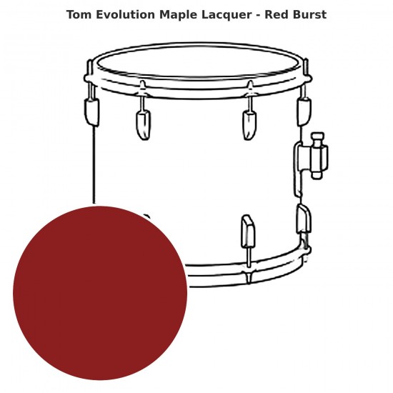 Tom Evolution Maple Lacquer - Red Burst