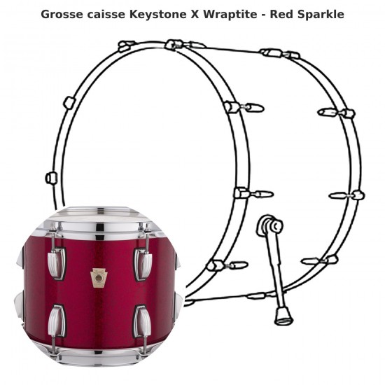 Grosse caisse Keystone X Wraptite -...