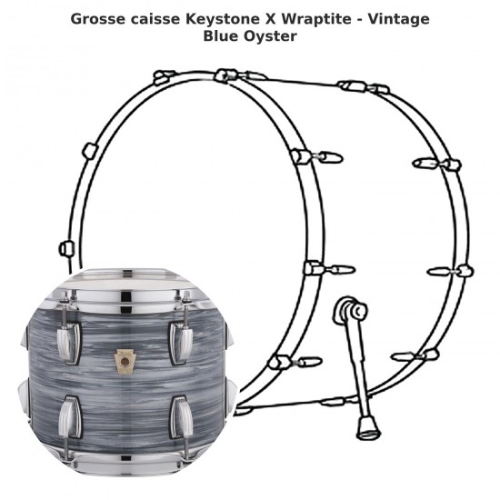 Grosse caisse Keystone X Wraptite -...