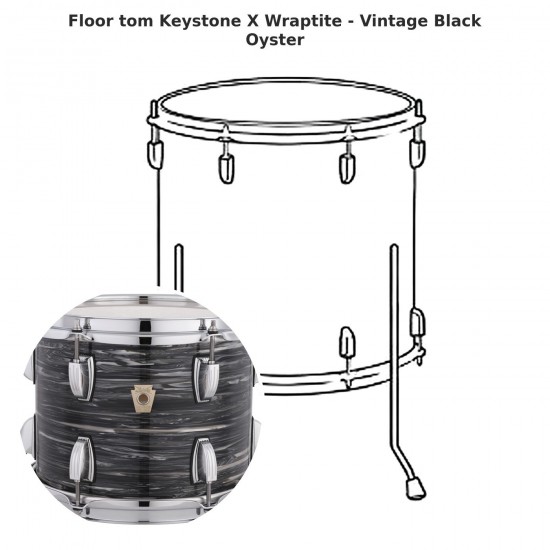 Floor tom Keystone X Wraptite -...