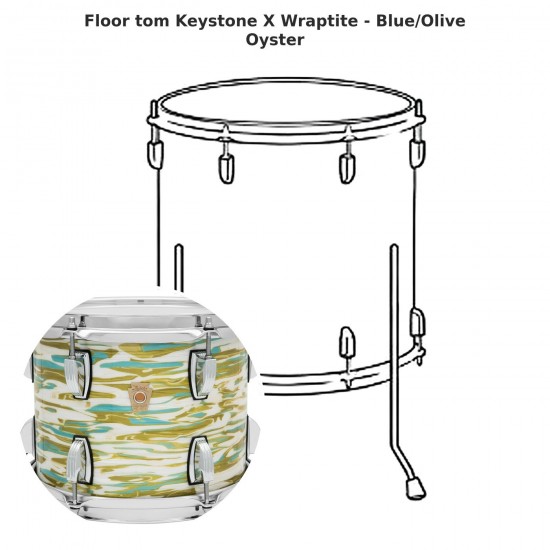 Keystone X floor tom Wraptite -...
