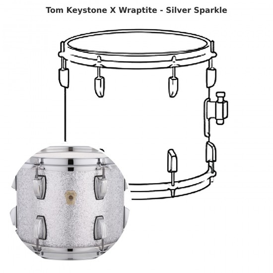Keystone X tom Wraptite - Silver Sparkle