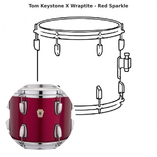 Tom Keystone X Wraptite - Red Sparkle