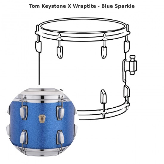 Tom Keystone X Wraptite - Blue Sparkle