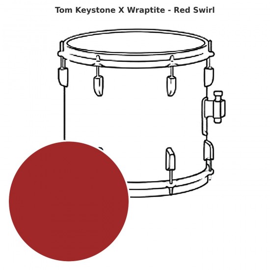 Keystone X tom Wraptite - Red Swirl