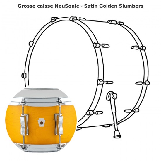 Grosse caisse NeuSonic - Satin Golden...