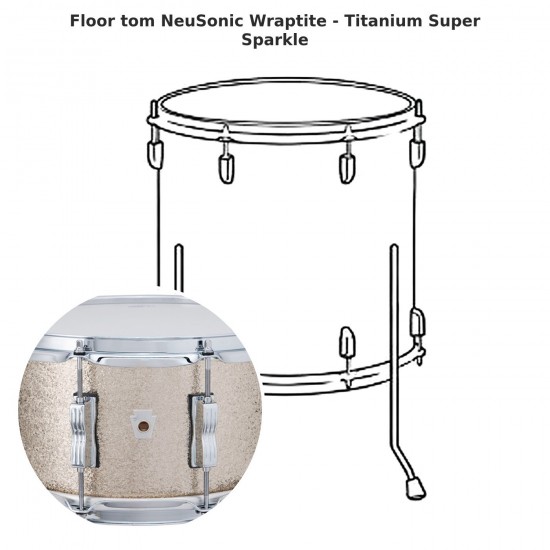 NeuSonic floor tom Wraptite -...