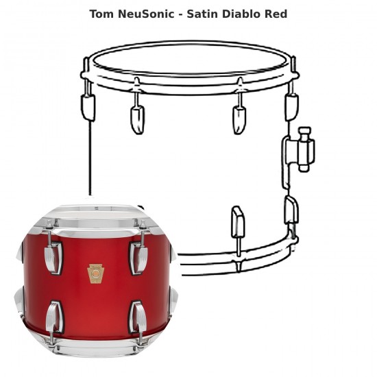 NeuSonic tom - Satin Diablo Red
