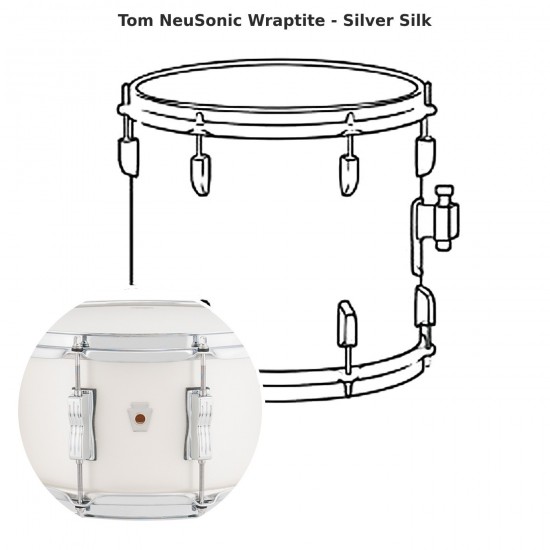 NeuSonic tom Wraptite - Silver Silk