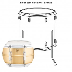 Vistalite floor tom - Bronze