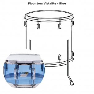 Vistalite floor tom - Blue