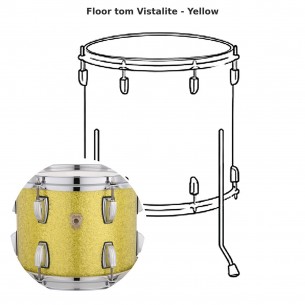 Vistalite floor tom - Yellow