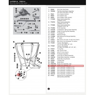 Timpani brake arm assembly...