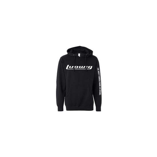 Sweat à capuche Ludwig logo script noir