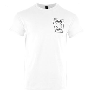 T-shirt Ludwig logo Circle blanc