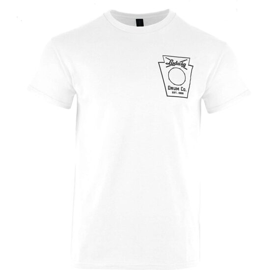 T-shirt Ludwig logo Circle blanc