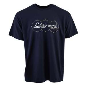 T-shirt Ludwig logo Factory bleu - femme