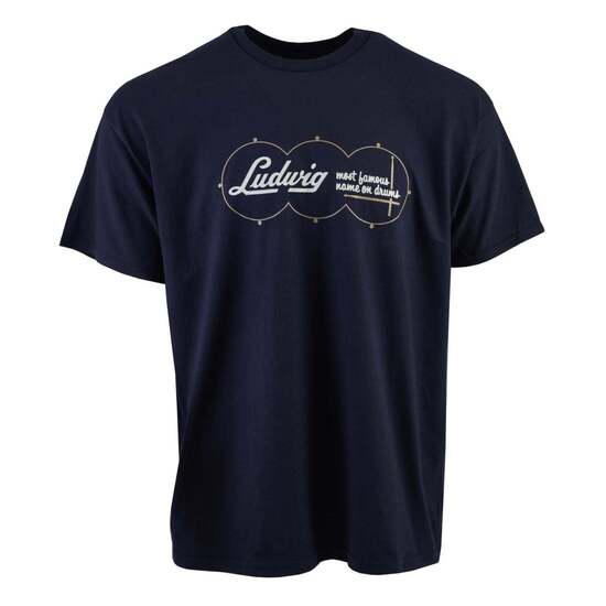 T-shirt Ludwig logo Factory bleu - femme