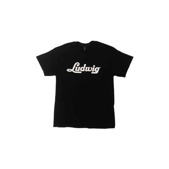 T-shirt Ludwig logo script noir