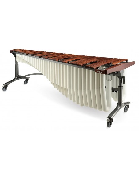 Marimba Reflection 5 octaves - Lames en palissandre, résonateurs blancs