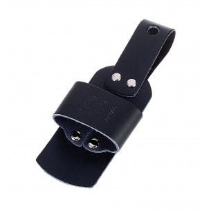 Étui en cuir pour mailloches de surdo, à fixer à la ceinture - Noir