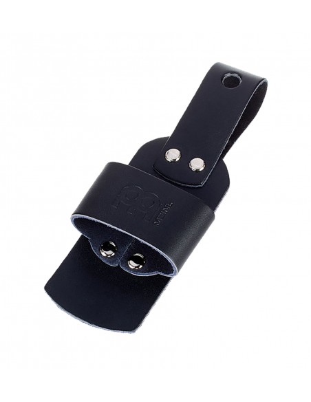 Étui en cuir pour mailloches de surdo, à fixer à la ceinture - Noir