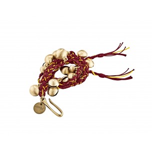 Ajuch Bells Large - Rouge foncé et or