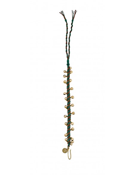 Ajuch Bells Small - Brown and turquoise