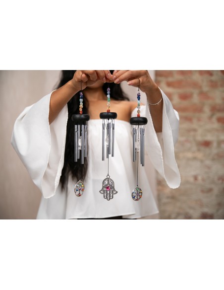 Mini carillon Chakra 12" Hamsa