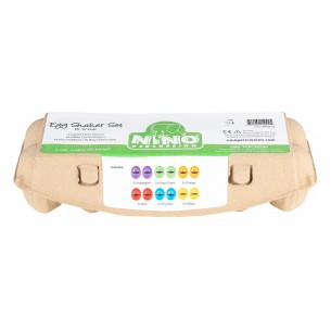 Assortiment de 12 œufs shakers avec boîte