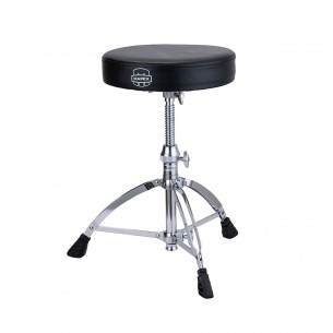 Siège de batteur rond à vis - Chrome