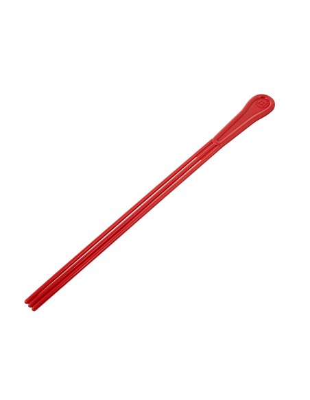 Baguette de tamborim en plastique, 3 brins - Rouge