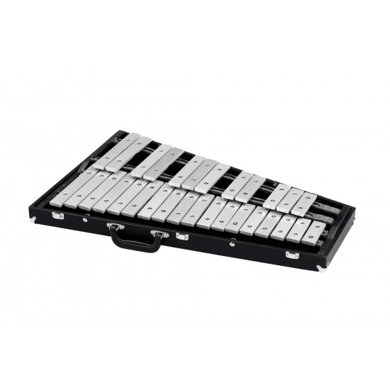 Glockenspiel 2.5 octaves - Aluminum bars, wooden case